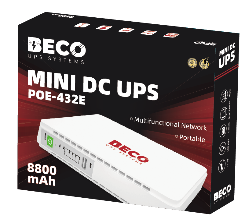 MINI DC UPS POE 8800mah, 17W - POE-432E – IBC INTERNATIONAL