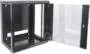 EussoNet 15U Wall Mounted Front Glass - Rear Metal W600*D600 Cabinet - EU-EWM6615B