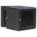 EssoNet 9U Wall Mounted Door Type Front Glass - Rear Metal W600*D600 Cabinet - EU-EWM6609B