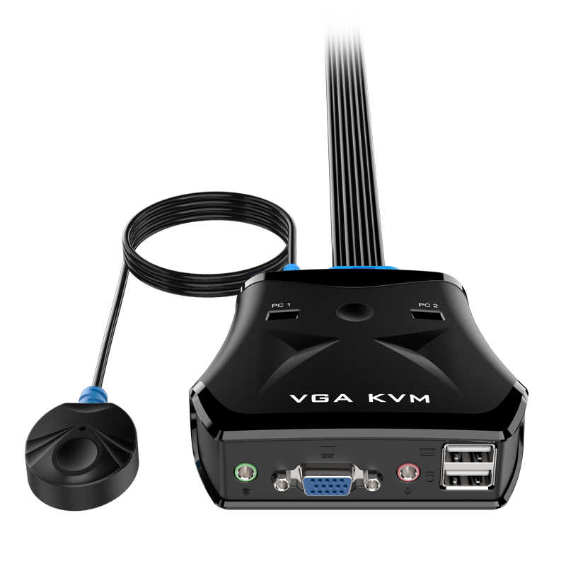 Câble KVM USB/VGA 2-en-1 MT-VIKI 3m - Pour Commutateur KVM, Partage Clavier/souris Et écran