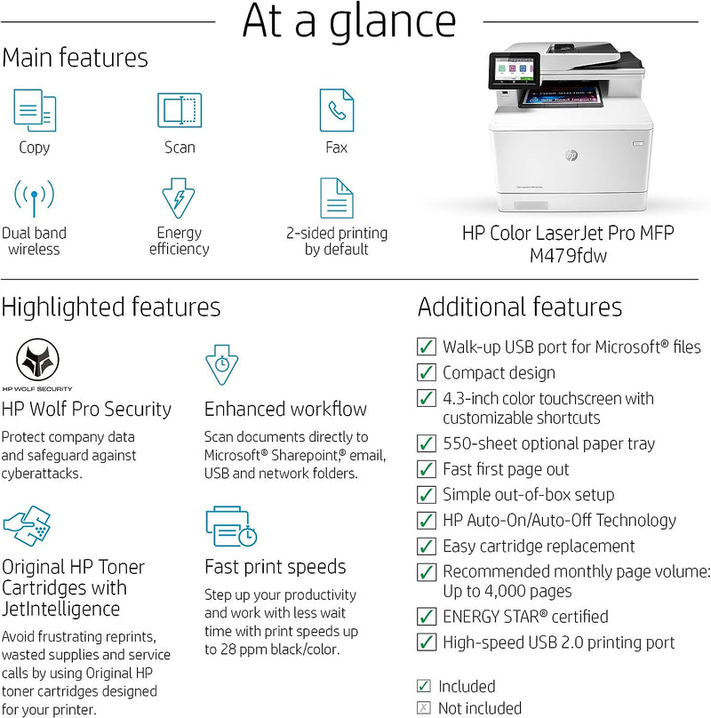 HP 479dw Printer by IBC INTERNATIONAL - A high-performance, all-in-one office printer for seamless productivity.