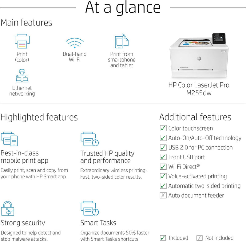 Image of the HP 255dw Printer by IBC INTERNATIONAL - A powerful wireless printer for versatile office printing.