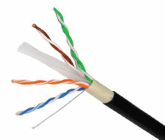 UTP CAT6 Outdoor Roll Cable 305m 0.50MM, Full CCA  Double Jacket (PVC+PE) IW-OTD60A Guarantee 110 meters working length