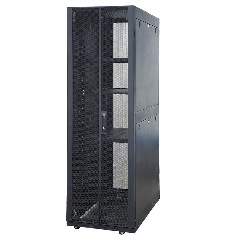EussoNet 36U - W600*D1000 -Front Metal Perforated - Rear Dual open perforated Server Cabinet MS-APC6036-PP
