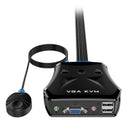 MT-201VL 2-Port VGA KVM Switch With Audio & Cables